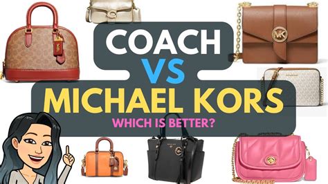 is michael kors cheaper than coach|coach versus michael kors.